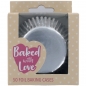 Preview: Cupcake Backförmchen - Metallic Silber